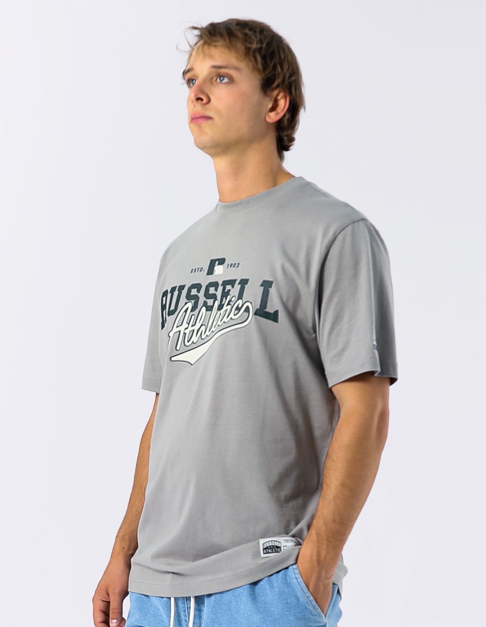 Athletic Mens Tee - Grey Stone