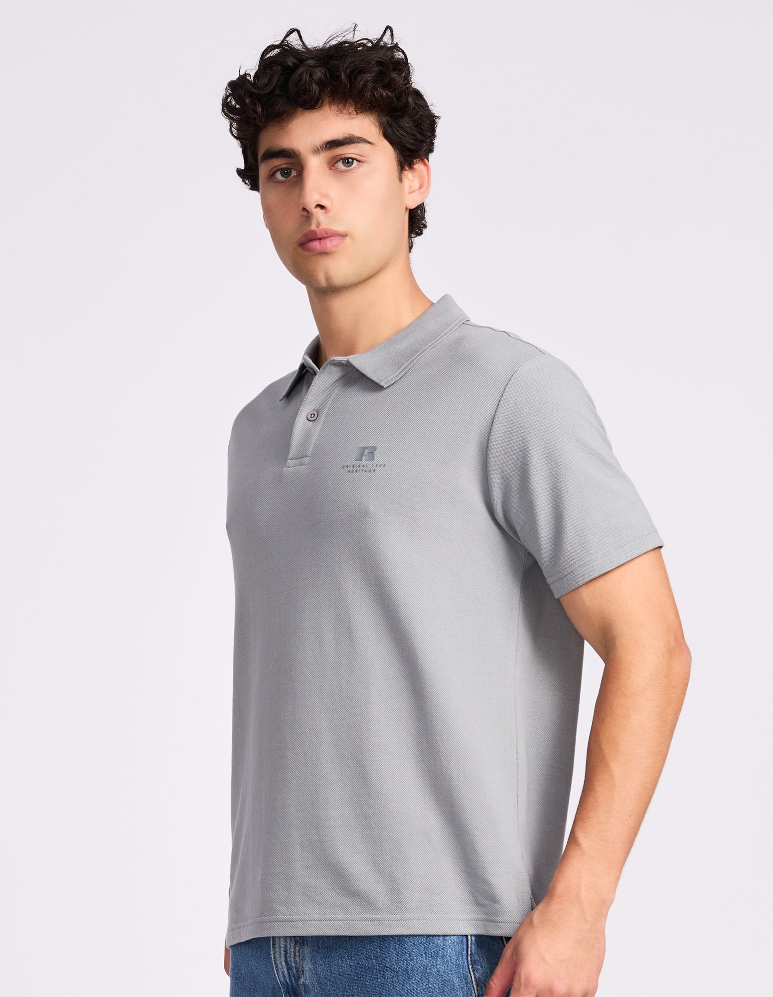 Brooklyn Pique Men's Polo - Ash