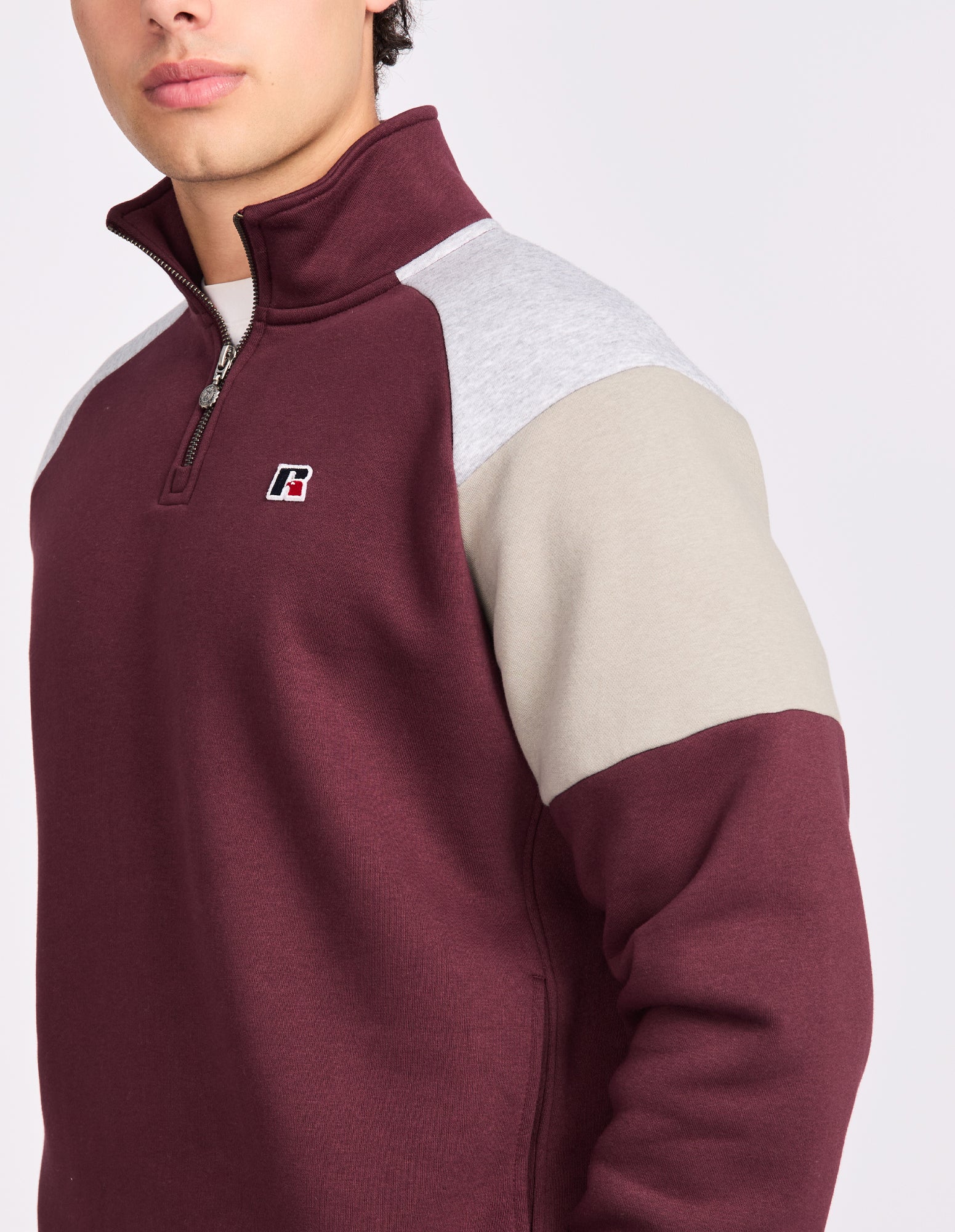 Hellcat Men's Quarter Zip - Plum Wine