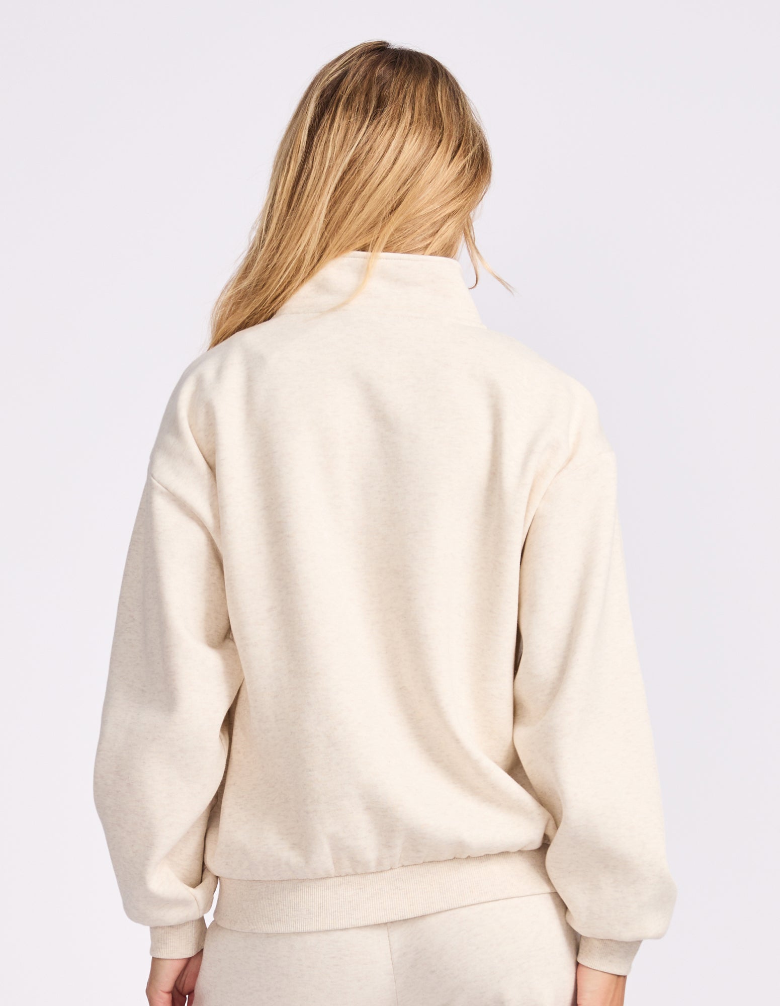 Lexington Women's Quarter Zip Sweat - Oat Marle