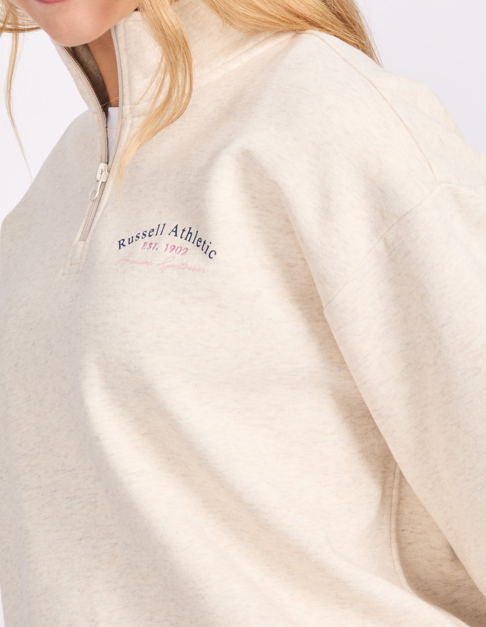 Lexington Women's Quarter Zip Sweat - Oat Marle