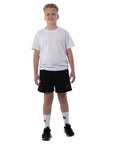 Russell Athletic Australia Kid's Core Unisex Youth Woven Short - Black True Since 1902