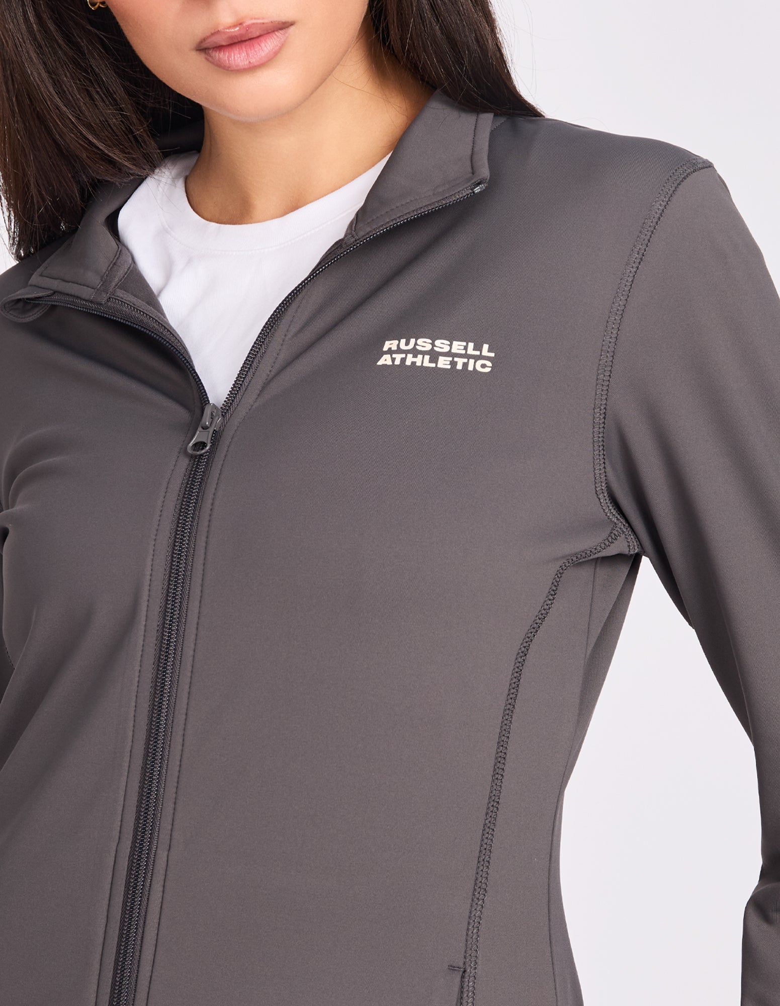 Russell Athletic Australia Miranda Zip Thru Women's Jacket - Dark Grey True Since 1902