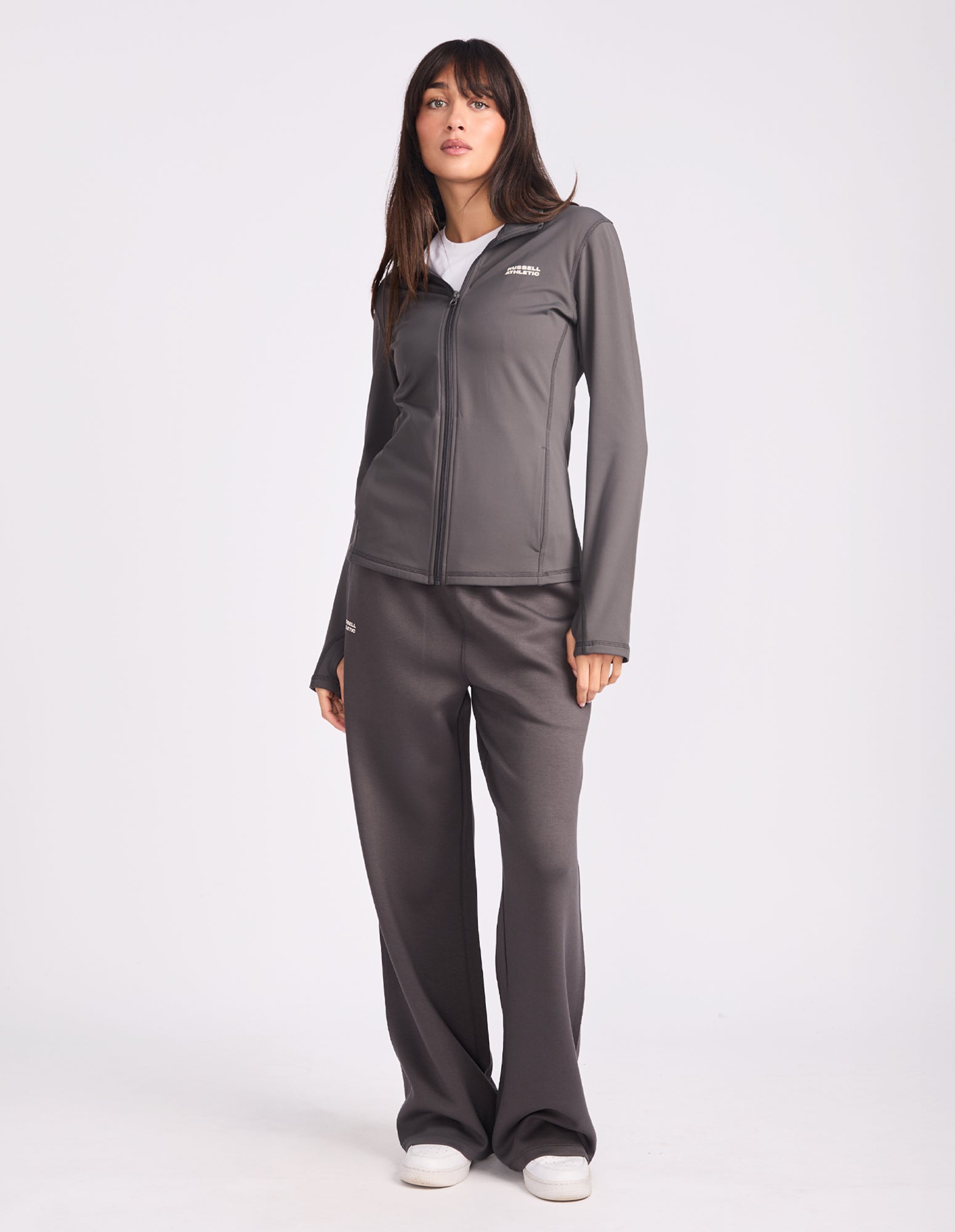Russell Athletic Australia Miranda Zip Thru Women's Jacket - Dark Grey True Since 1902