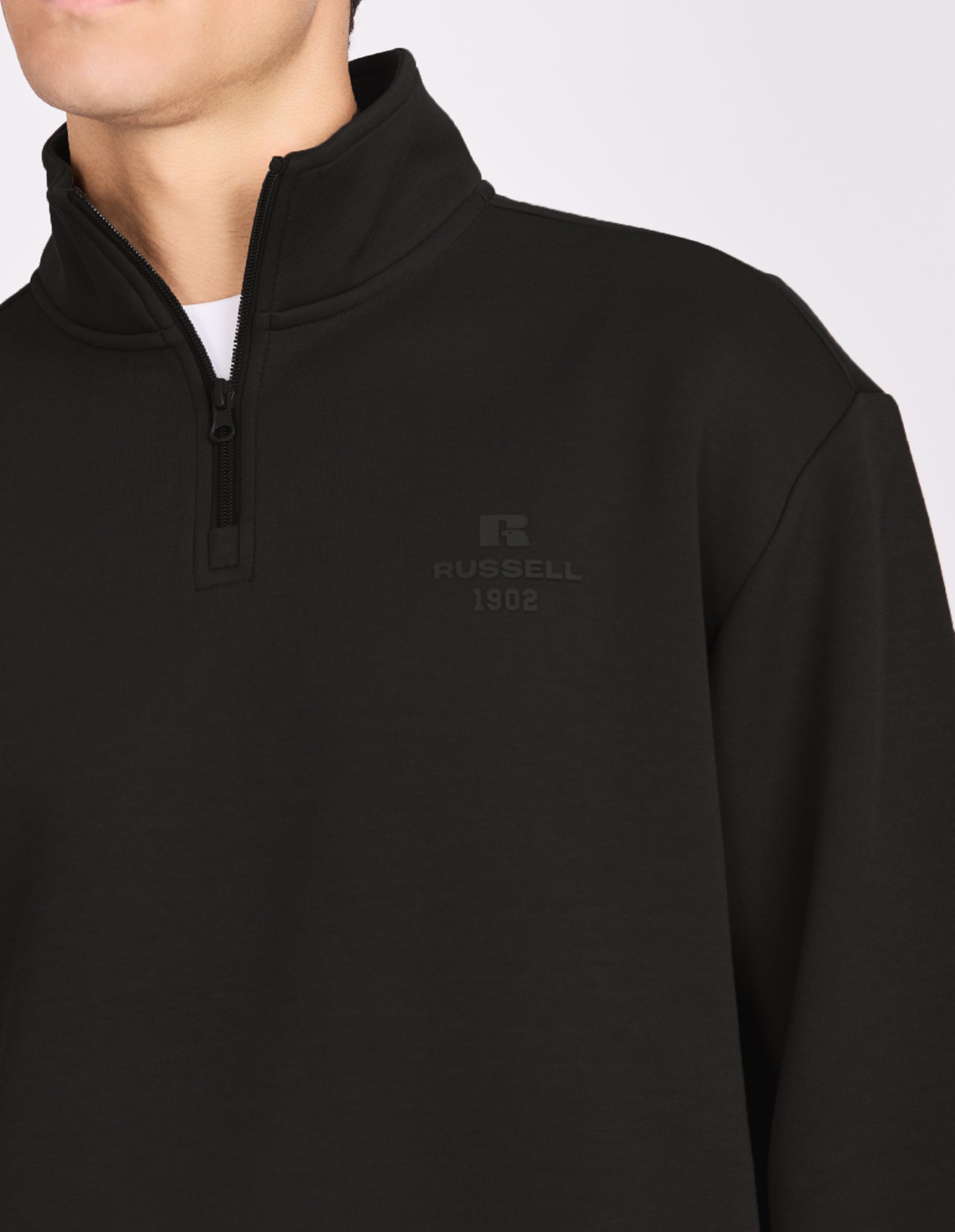 R Tech Leisure Men's Quarter Zip - Black