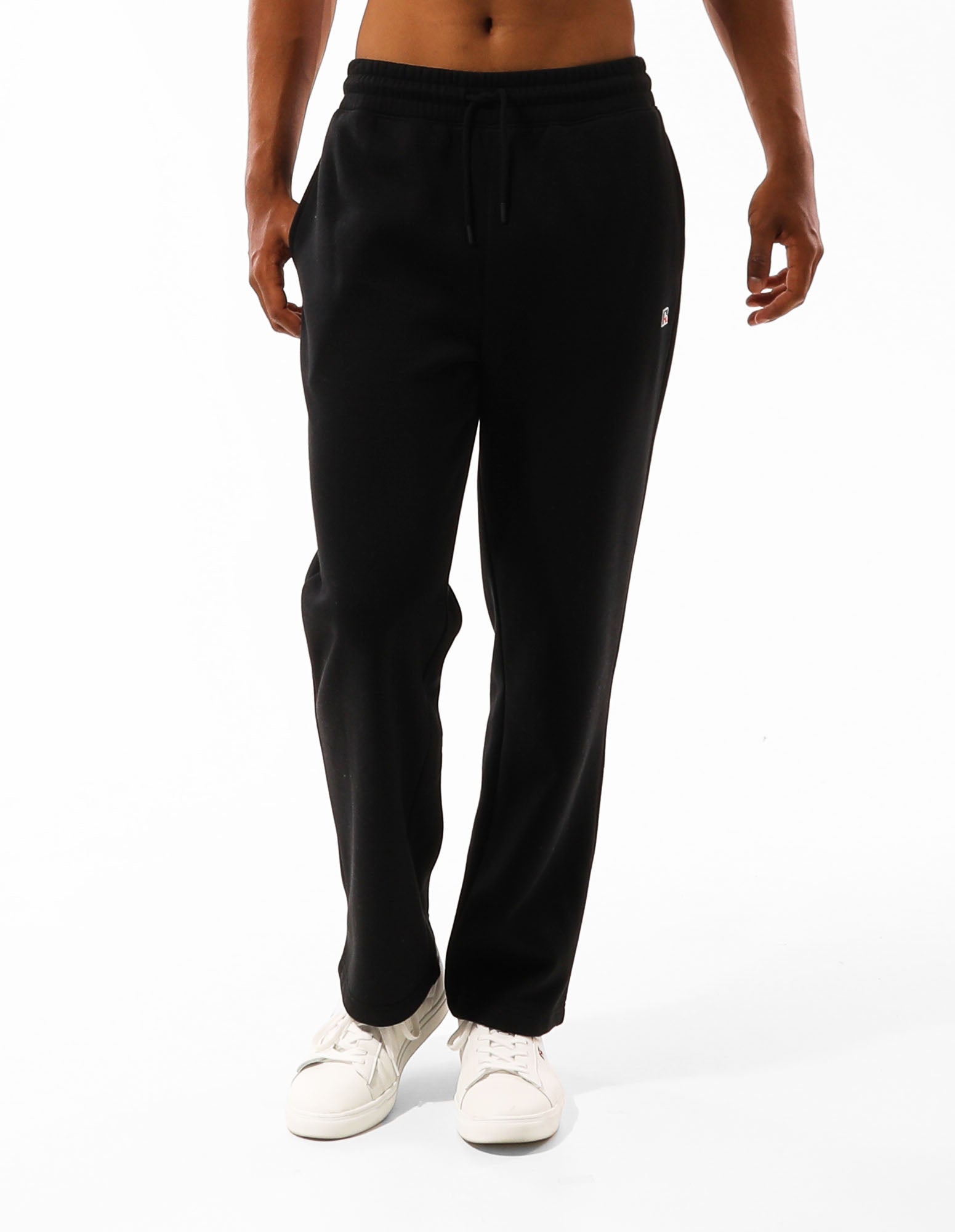 Russell Athletic Australia R Logo Straight Leg Men's Track Pants - Black True Since 1902
