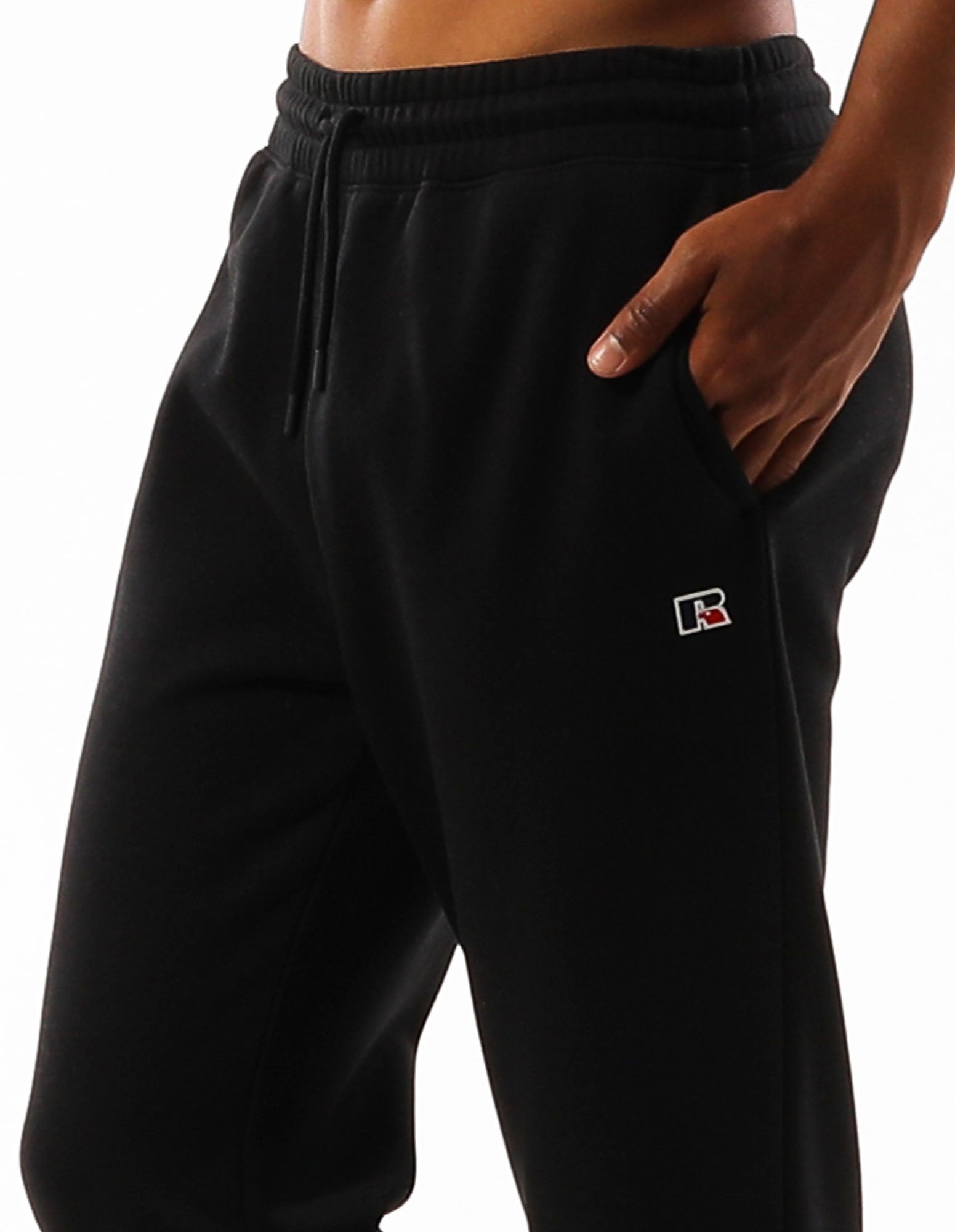 Russell Athletic Australia R Logo Straight Leg Men's Track Pants - Black True Since 1902