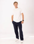 Russell Athletic Australia Men's R Logo Straight Leg Track Pants - Michigan Navy True Since 1902