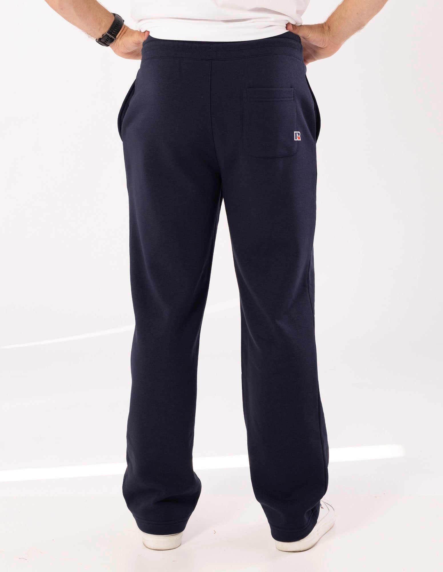 Russell Athletic Australia Men's R Logo Straight Leg Track Pants - Michigan Navy True Since 1902