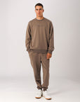 Russell Athletic Australia Men's USA 1902 Cuff Trackpant - Mocha True Since 1902