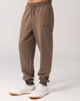 Russell Athletic Australia Men's USA 1902 Cuff Trackpant - Mocha True Since 1902