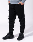 Russell Athletic Australia Men's Brooklyn Cuffed Trackpant - Black True Since 1902