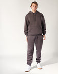 Men's Brooklyn Cuffed Track Pants in Peat Colour