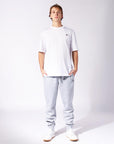Men's Brooklyn Cuffed Track Pants in Grey Marle Colour