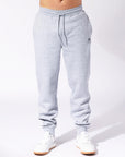 Men's Brooklyn Cuffed Track Pants in Grey Marle Colour