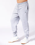Men's Brooklyn Cuffed Track Pants in Grey Marle Colour