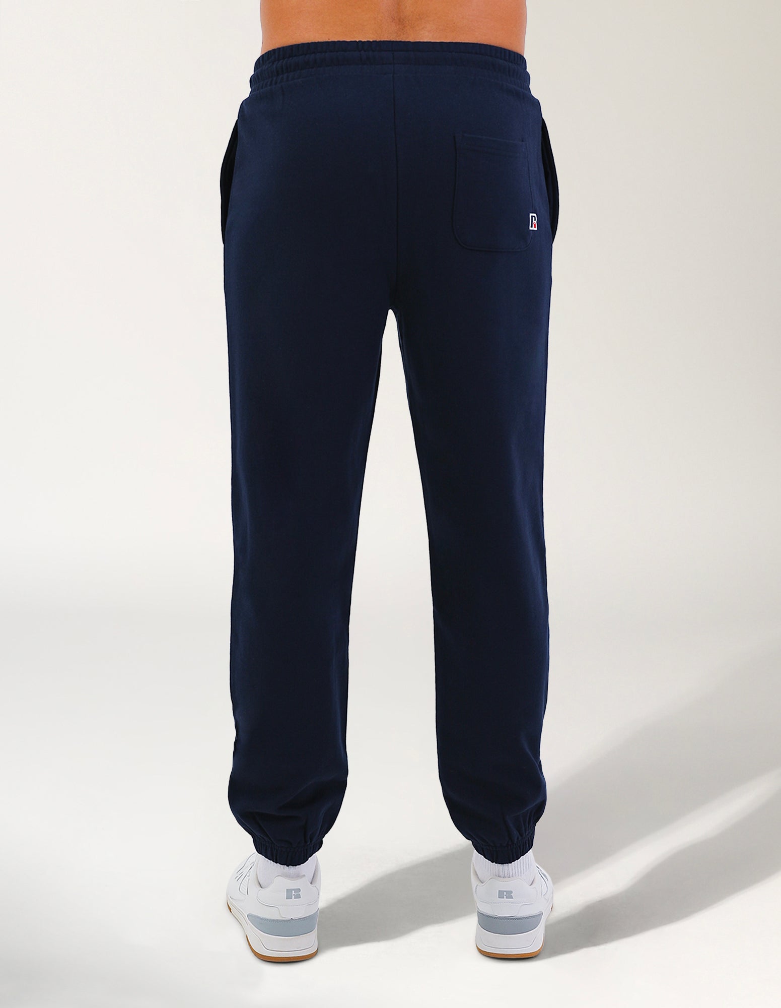 R Logo Terry Cuff Men's Trackpants - Michigan Navy