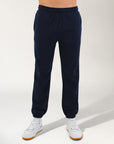 R Logo Terry Cuff Men's Trackpants - Michigan Navy