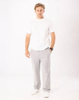 Russell Athletic Australia Men's R Logo Straight Leg Trackpant - Grey Marle True Since 1902