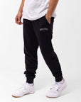 Russell Athletic Australia Men's Originals Big Arch Unbrushed Cuffed Track Pants - Black True Since 1902