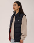 Russell Athletic Australia Unisex R Logo Lightweight Packable Puffer Vest - Michigan Navy True Since 1902