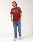 Glendale Oversized Men's Tee - Burnt Russet