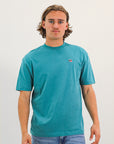 R Logo Oversize Men's Tee - Brittany Blue