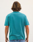 R Logo Oversize Men's Tee - Brittany Blue