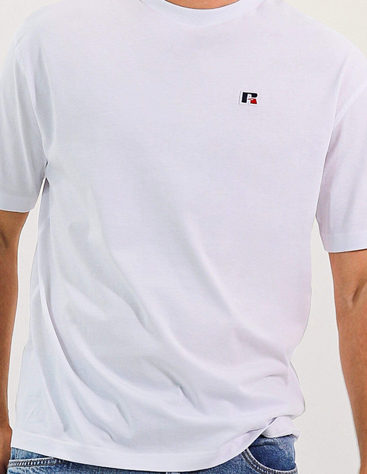 R Logo Oversize Men's Tee - White