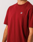 Russell Athletic Australia Mens R Logo Oversize Tee - Maroon True Since 1902