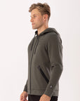 Russell Athletic Australia Men's R-Tech Zip Thru Hoodie - Olive True Since 1902