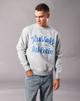 Russell Athletic Australia Men's Script Arch Crew Sweat - Grey Marle True Since 1902