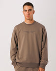 Russell Athletic Australia Men's USA 1902 Crew - Mocha True Since 1902
