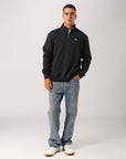 Russell Athletic Australia Men's R Logo Quarter Zip - Charcoal True Since 1902