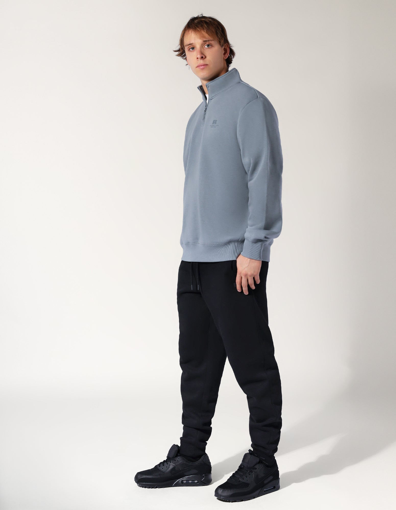 Brooklyn Men's Quarter Zip - Ash