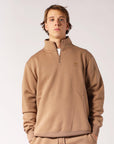Men's Brooklyn Quarter Zip - Caramel