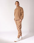 Men's Brooklyn Quarter Zip - Caramel