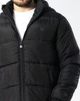 Russell Athletic Australia R Logo Puffer Jacket - Black True Since 1902