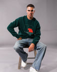Russell Athletic Australia Men's Eagle Outline Crew - Celtic Green True Since 1902
