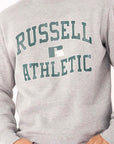Russell Athletic Australia Men's Eagle Arch 2 Tone Crew - Grey Marle True Since 1902