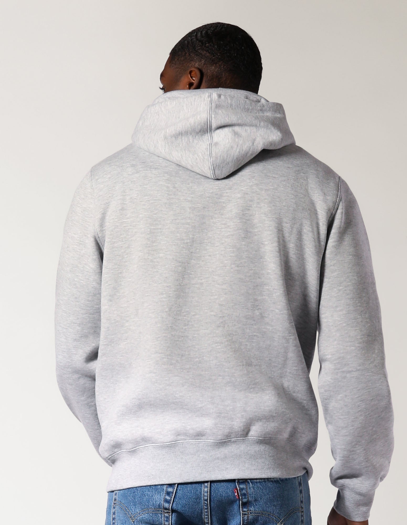 Men’s Big Arch 2 Tone Hoodie - Grey Marle
