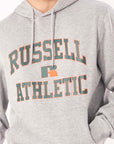 Russell Athletic Australia Men's Eagle Arch 2 Tone Hoodie - Grey Marle True Since 1902