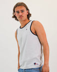 R Logo Men's Singlet - Stone