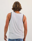 R Logo Men's Singlet - Stone