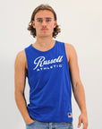 Men's Script Singlet - Pacific