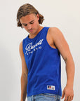 Men's Script Singlet - Pacific