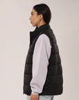 Russell Athletic Australia Unisex R Logo Lightweight Packable Puffer Vest - Black True Since 1902