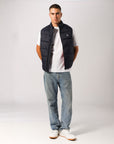 Russell Athletic Australia Unisex R Logo Lightweight Packable Puffer Vest - Michigan Navy True Since 1902