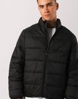 Russell Athletic Australia Unisex R Logo Lightweight Packable Puffer Jacket - Black True Since 1902
