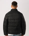Russell Athletic Australia Unisex R Logo Lightweight Packable Puffer Jacket - Black True Since 1902
